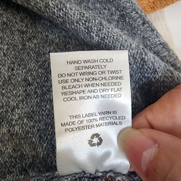 Pinque Colorblock Rolled Cuff Hem Knit Stitch Fix Soft Sweater Women's XL NWT - Picture 6 of 6